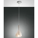 Luminaria colgante LILA de 1 llama E27 IP20, color ámbar, blanco regulable