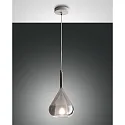 Luminaria colgante LILA de 1 llama E27 IP20, color humo, blanco regulable