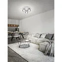 Fabas Luce Luminaria de techo LILA de 3 llamas E14 IP20, regulable