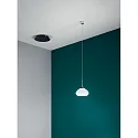 Fabas Luce Luminaria colgante ARABELLA corto IP20, negro, blanco regulable