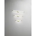 Luminaria de espejo RAPALLO 40CM cilíndrico, conmutable IP44, latón satinado 