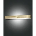 Luminaria de pared BANNY Arriba-Abajo IP20, latón, satinado regulable