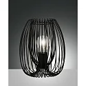 Luminaria de mesa CAMP E27 IP20, negro regulable