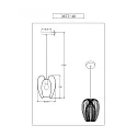 Luminaria colgante CAMP de 1 llama E27 IP20, negro