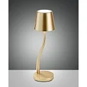 LED Battery table lamp JUDY Outdoor luminaire, 3W, 3000K, 320lm, IP54, gold satin
