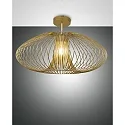 ceiling luminaire FASSA E27 IP20, gold matt