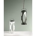 Fabas Luce Lámpara de mesa a pilas CADDY IP54, antracita regulable
