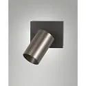 Luminaria para leer FLORES de 1 llama, con interruptor GU10 IP20, gris, gunmetal regulable