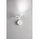 Fabas Luce Luminaria de pared FLUX con brazo flexible IP20, negro