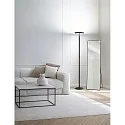 Fabas Luce Luminaria de pedestal FIZZ CCT Switch, directo / indirecto, con regulador táctil IP20, antracita regulable
