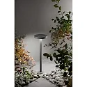 Luz solar para bolardos PALMER con sensor IP54, plomo oscuro