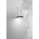 Fabas Luce Lámpara solar de pared PALMER con sensor IP54, plomo oscuro