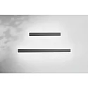 Fabas Luce Luminaria de pared para exteriores JASON IP65, plomo oscuro