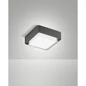 Luminaria de techo para exteriores DIUK IP65, plomo oscuro