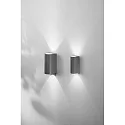 Fabas Luce outdoor wall luminaire HELI IP54, dark grey