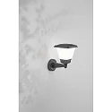 Fabas Luce Luminaria de pared para exteriores LENA E27 IP54, plomo oscuro