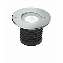 floor recessed luminaire IRVING 2 / Ø 116MM round, passable, switchable IP67, stainless steel 