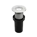 Fabas Luce floor recessed luminaire IRVING 2 / Ø 116MM round, passable, switchable IP67, stainless steel 