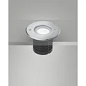 Fabas Luce floor recessed luminaire IRVING 2 / Ø 116MM round, passable, switchable IP67, stainless steel 