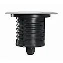 Fabas Luce floor recessed luminaire WAKO 2 / 116X116MM square, passable, switchable IP67, stainless steel 
