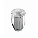 floor recessed luminaire ABILENE 2 / Ø 70MM 2-fold, round, passable, switchable IP67, chrome matt, stainless steel 