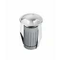 floor recessed luminaire YUMA 2 / Ø 70MM 4-fold, round, passable, switchable IP67, chrome matt, stainless steel 
