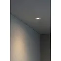 Faro Luminaria empotrable para techos WET GU10 IP44, blanco mate