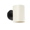 Luminaria de pared GUADALUPE E27 IP20, beige, negro mate 