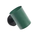 Faro Luminaria de pared GUADALUPE E27 IP20, verde, negro mate 