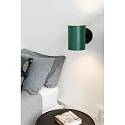 Faro Luminaria de pared GUADALUPE E27 IP20, verde, negro mate 