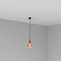 Faro Luminaria colgante RETRO E14 IP20, color cobre, mate 