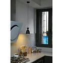 pendant luminaire RETRO E14 IP20, copper, black matt 