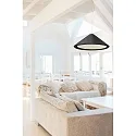 Faro Luminaria colgante SAIGON IN de 3 llamas E27 IP20, negro mate 