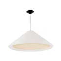 Luminaria colgante SAIGON IN de 4 llamas E27 IP20, negro mate, color natural 