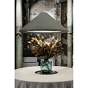 Faro Luminaria colgante SAIGON IN de 4 llamas E27 IP20, verde oliva, negro mate 
