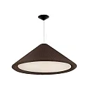 Luminaria colgante SAIGON IN de 4 llamas E27 IP20, marrón, negro mate 