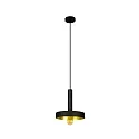 Luminaria colgante WHIZZ E27 IP20, dorado, negro 