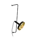Luminaria de pared WHIZZ E27 IP20, dorado, negro mate 