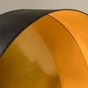 Luminaria de pared WHIZZ E27 IP20, dorado, negro mate 