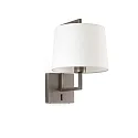 Luminaria de pared FRAME E27 IP20, blanco, oro antiguo 