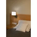 Faro Luminaria de pared FRAME E27 IP20, blanco, oro antiguo 