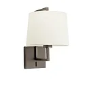 Luminaria de pared FRAME E27 IP20, beige, oro antiguo 