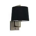 Luminaria de pared FRAME E27 IP20, negro, oro antiguo 