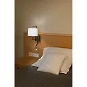 Faro Luminaria de pared FRAME E27 IP20, blanco, oro antiguo 