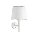 Luminaria de pared SAVOY E27 IP20, blanco 
