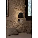Luminaria de pared SAVOY E27 IP20, negro mate 