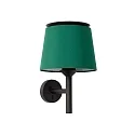 Luminaria de pared SAVOY E27 IP20, verde, negro 