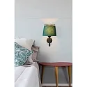 Faro Luminaria de pared SAVOY E27 IP20, verde, negro 