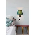 Faro Luminaria de pared SAVOY E27 IP20, verde, negro 