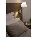 Faro Luminaria de pared ETERNA E27 IP20, cromo, blanco 